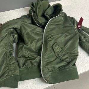 Alpha Industries Olive Green Puffer Jacket